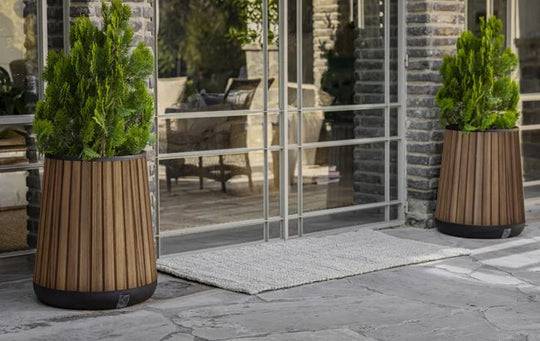 Signature Conical Planter - Rosewood Brown