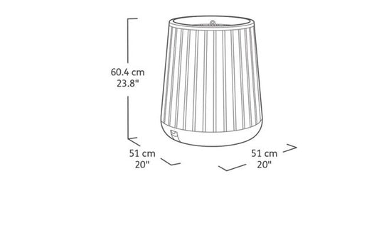 Signature Conical Planter - Rosewood Brown