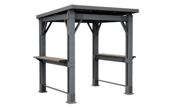 Signature Vertical Storage Shed - Walnut Brown