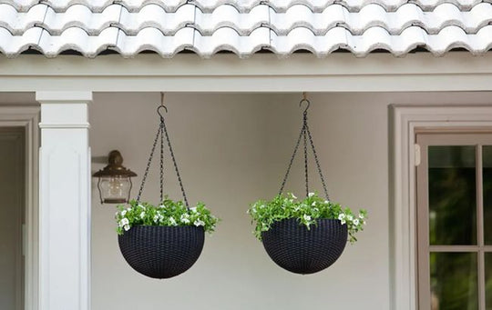 Hanging Planter Set of 2 - Graphite