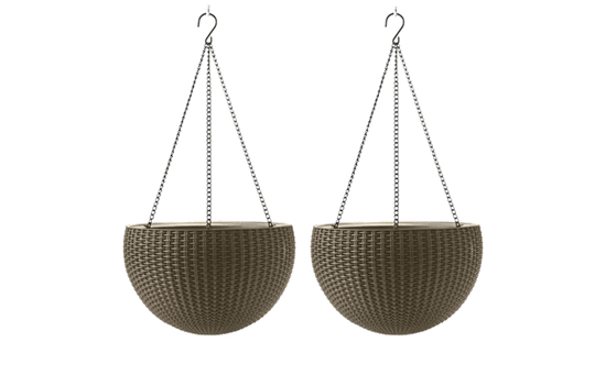 Hanging Planter Set of 2 - Brown