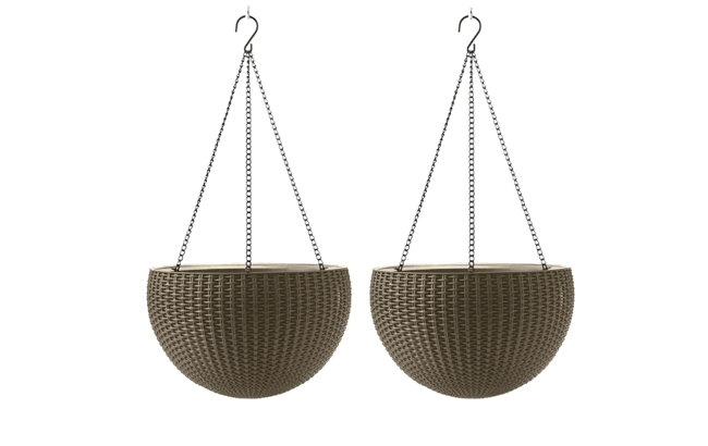 Hanging Planter Set of 2 - Brown