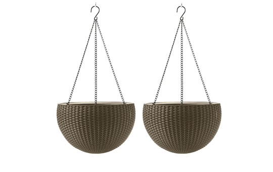 Hanging Planter Set of 2 - Brown