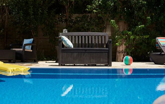 Patio 60 Gallon Outdoor Storage Bench - Brown