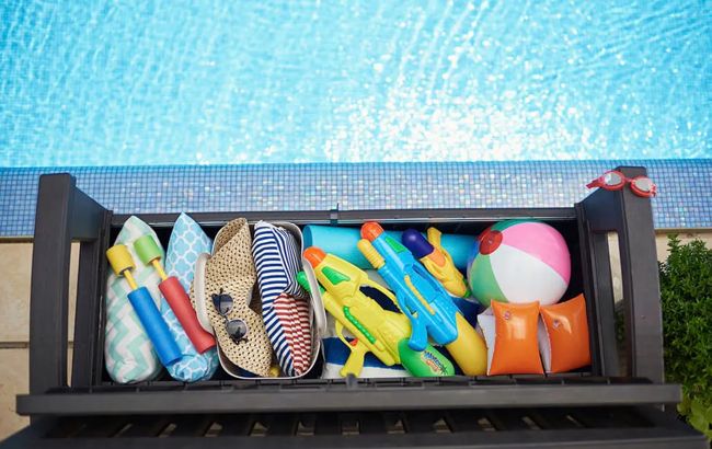 Patio 60 Gallon Outdoor Storage Bench - Brown