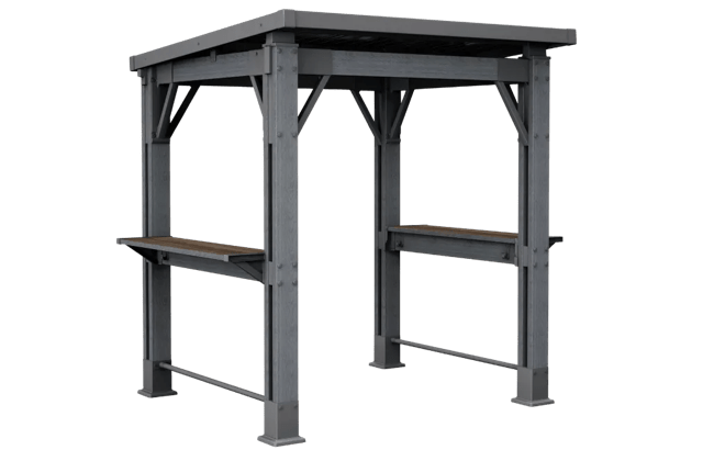 Signature 8x6.5 Grill Gazebo - Rosewood Brown