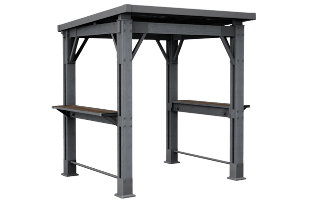 Signature 8x6.5 Grill Gazebo - Rosewood Brown