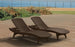 Pacific Chaise Sun Lounger Set of 2 - Brown