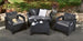 Corfu 4-Piece Patio Seating Set - Graphite