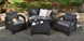 Corfu 4-Piece Patio Seating Set - Graphite