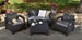Corfu 4-Piece Patio Seating Set - Graphite
