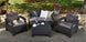 Corfu 4-Piece Patio Seating Set - Graphite