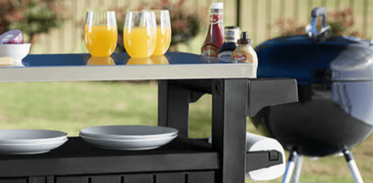 Unity XL Outdoor Kitchen Cart with Storage - Graphite