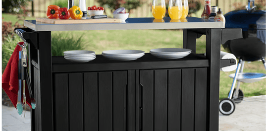 Unity XL Outdoor Kitchen Cart with Storage - Graphite