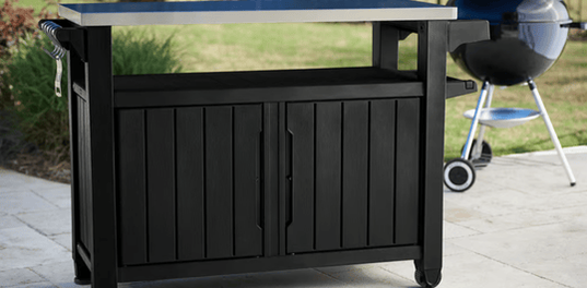 Unity XL Outdoor Kitchen Cart with Storage - Graphite