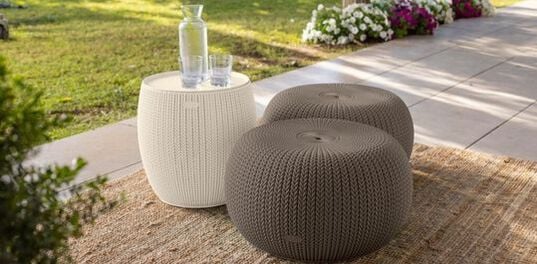 Cozy 3-Piece Patio Seating Set - Brown