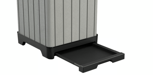 Rockford Outdoor Trash Can - Grey