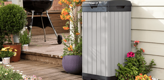 Rockford Outdoor Trash Can - Grey