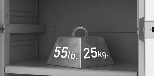 Utility Garage Storage Cabinet - Smoky White