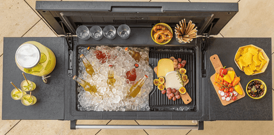 Patio Cooler & Beverage Cart - Graphite