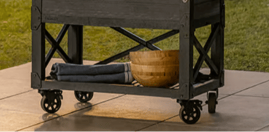 Patio Cooler & Beverage Cart - Graphite
