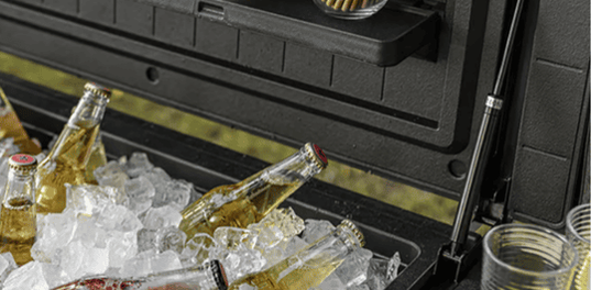 Patio Cooler & Beverage Cart - Graphite