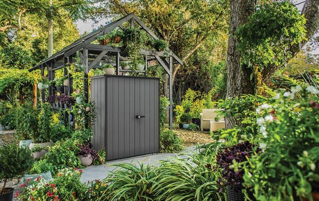 Cortina Alto Storage Shed - Graphite