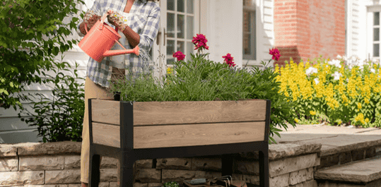 Signature 29 Gallon Elevated Garden Bed - Ashwood Brown