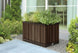 Signature Rectangular Tall Planter - Rosewood Brown