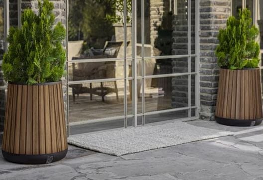 Signature Conical Planter - Rosewood Brown