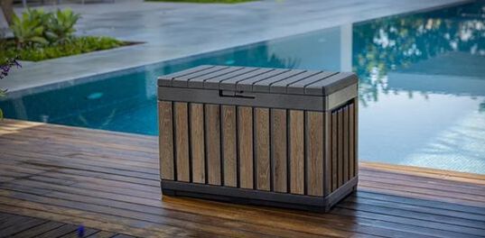 Signature 50 Gallon Deck Box - Walnut Brown
