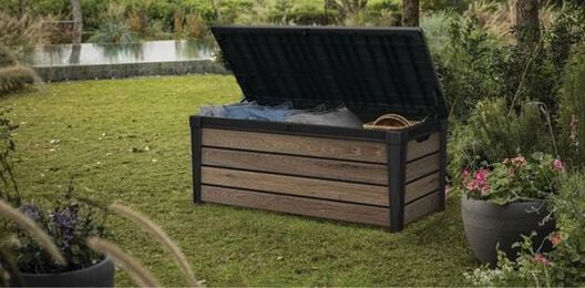 Signature 120 Gallon Deck Box - Walnut Brown