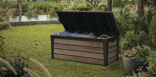 Signature 120 Gallon Deck Box - Walnut Brown