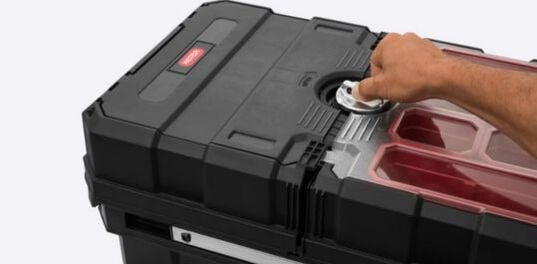 Masterloader Rolling Tool Box with Cantilever Organizer - Black