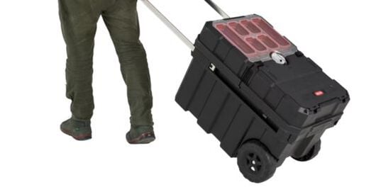 Masterloader Rolling Tool Box with Cantilever Organizer - Black