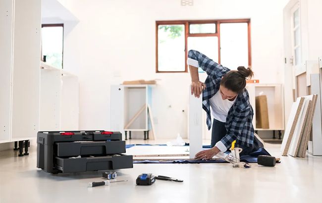 Stack & Roll 2 Drawer Tool Box - Black