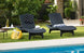 Pacific Chaise Sun Lounger Set of 2 - Graphite