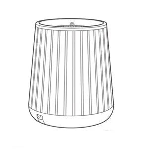 Signature Conical Planter - Rosewood Brown