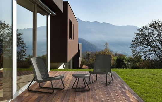 Rio 3-Piece Patio Seating Set - Graphite