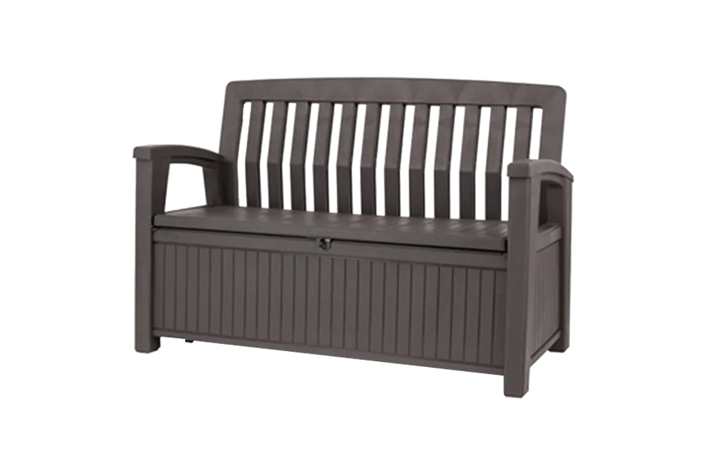Patio 60 Gallon Outdoor Storage Bench - Brown
