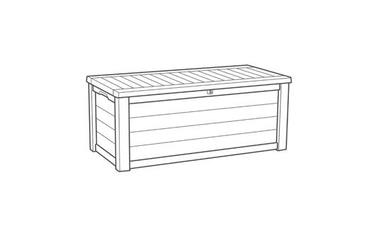 Westwood 150 Gallon Deck Box - Brown