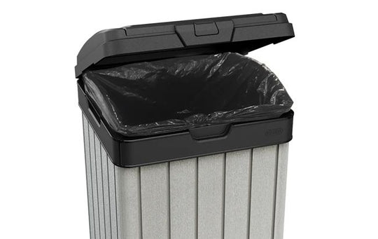 Rockford Outdoor Trash Can - Grey