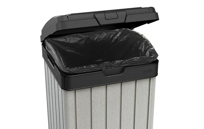 Rockford Outdoor Trash Can - Grey