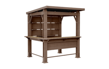 Signature Vertical Storage Shed - Walnut Brown