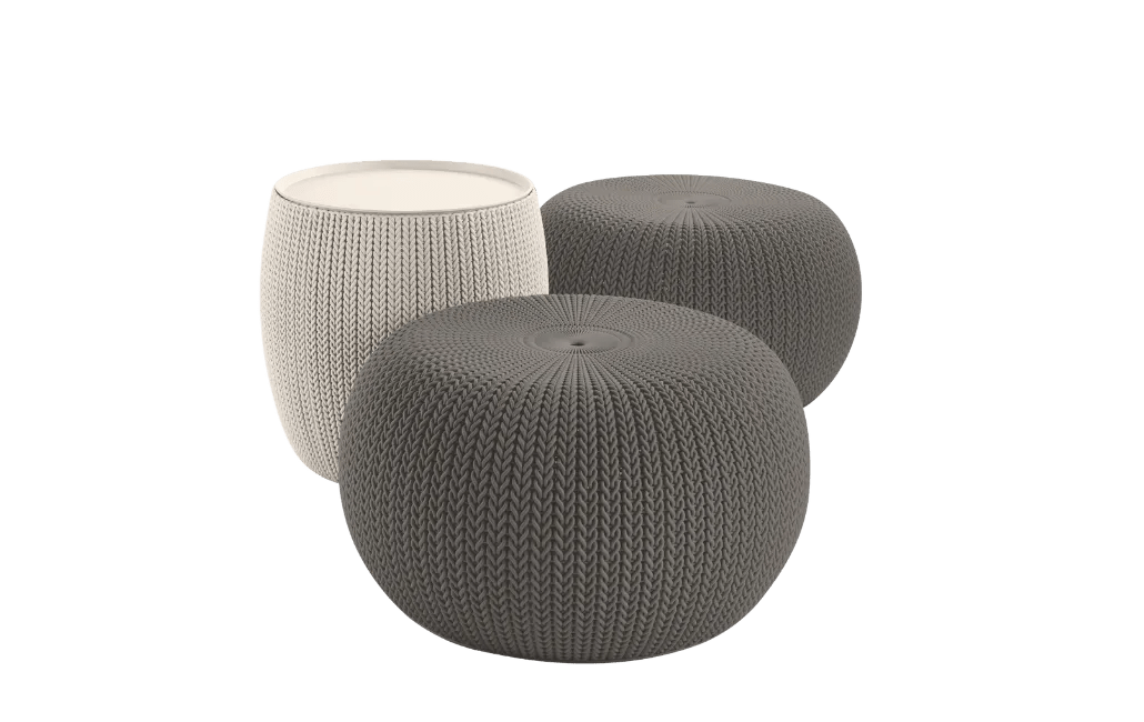 Cozy 3-Piece Patio Seating Set - Brown