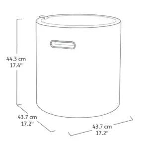 Cooler Side Table - Cappuccino