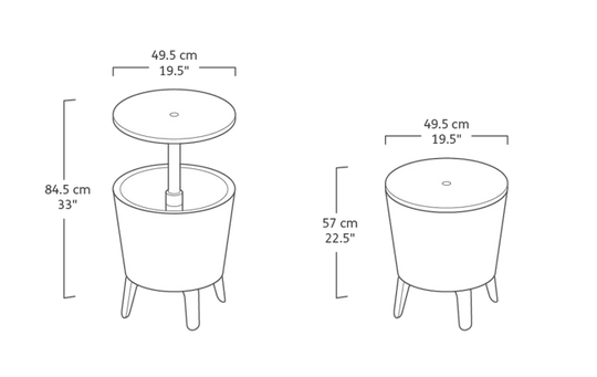 Classic 7.5 Gallon Cool Bar - Graphite