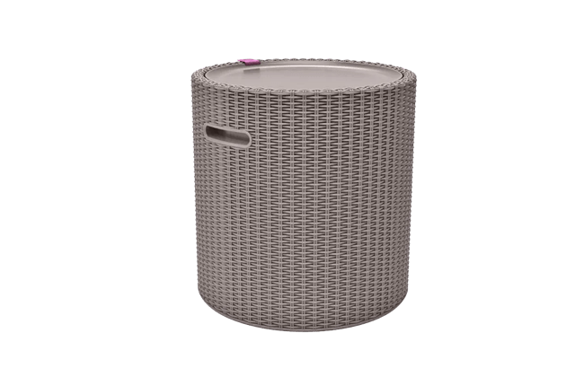 Cooler Side Table - Cappuccino