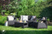 Corfu 4-Piece Patio Seating Set - Graphite