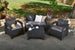 Corfu 4-Piece Patio Seating Set - Graphite